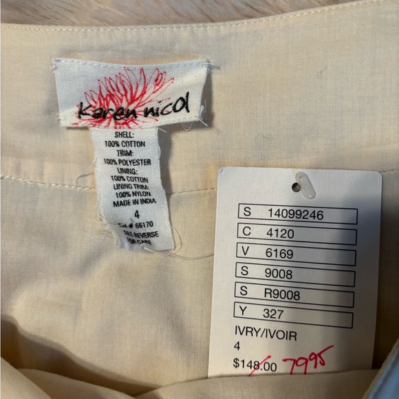 Anthropologie retro fit & flare, embroidered skirt w/ tulle petit coat attached. - Picture 8 of 9